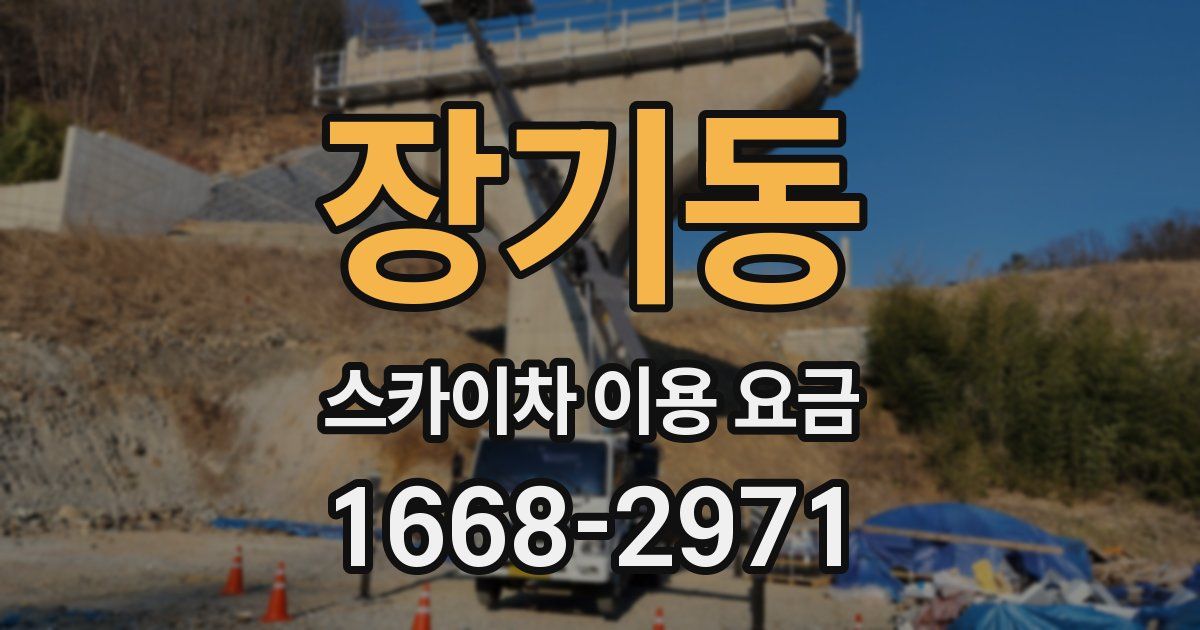 장기동 스카이차 이용 요금