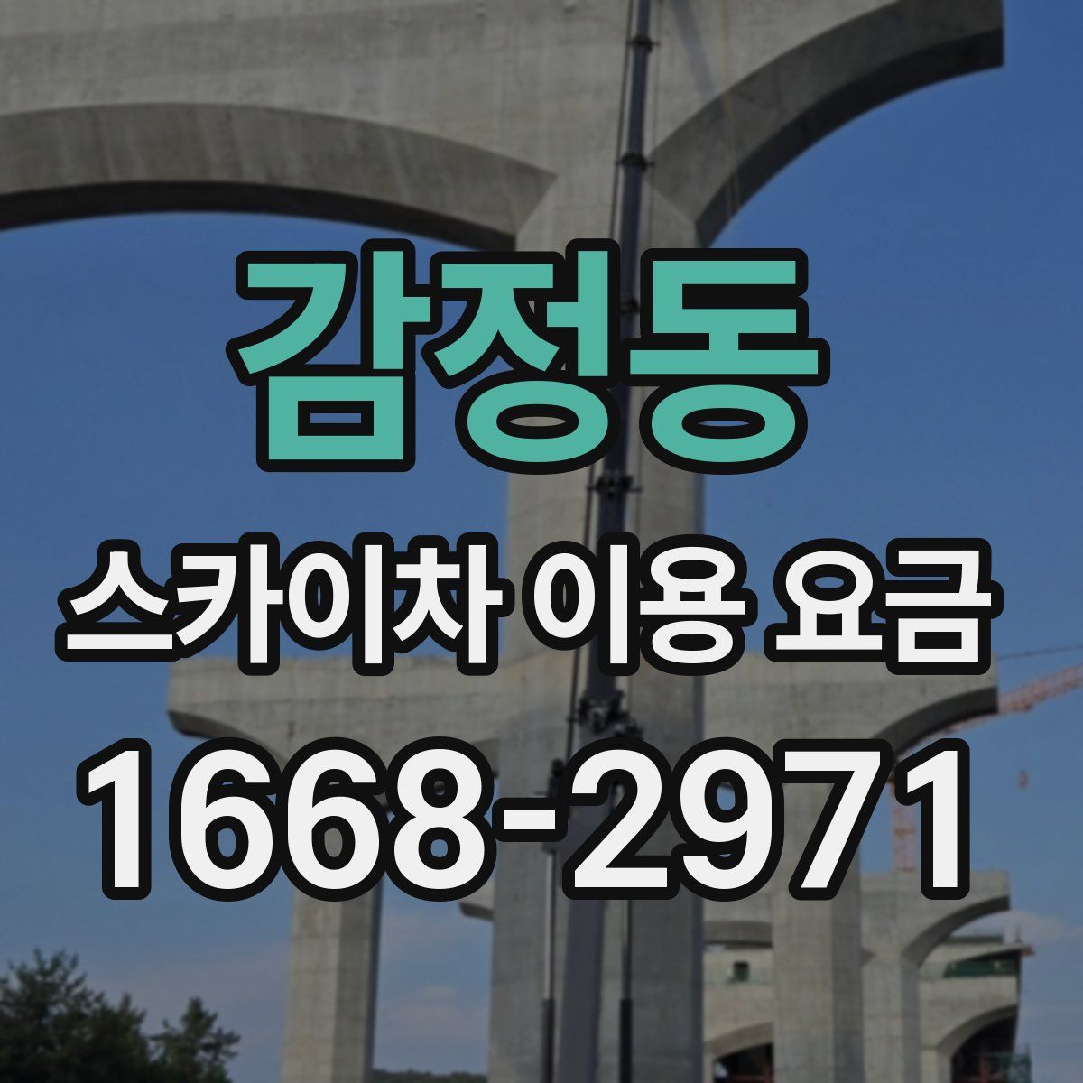 감정동 스카이차 이용 요금