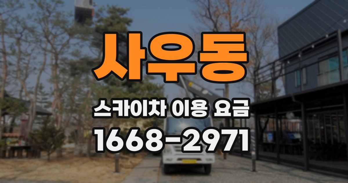 사우동 스카이차 이용 요금