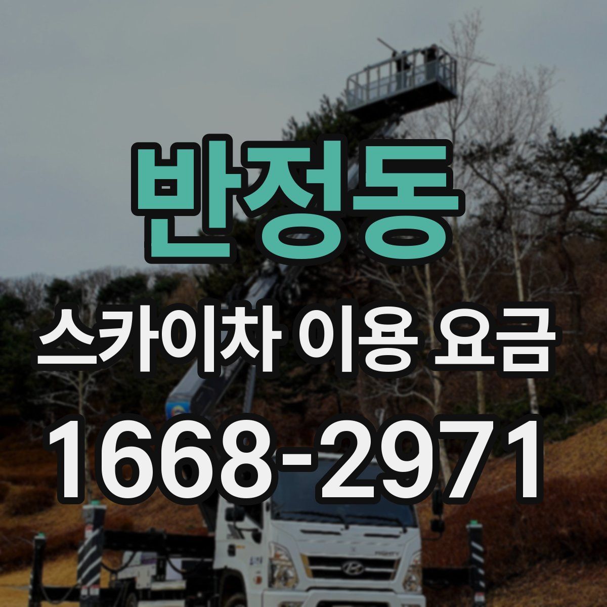반정동 스카이차 이용 요금