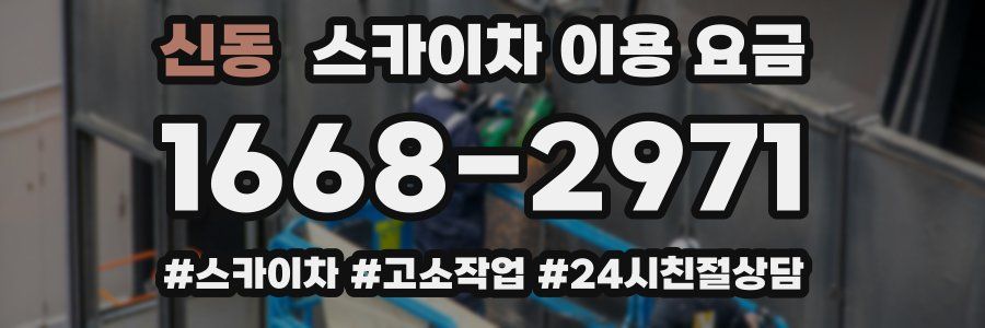 신동 스카이차 이용 요금
