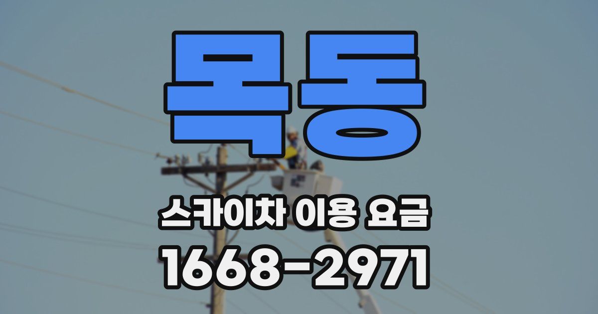 목동 스카이차 이용 요금