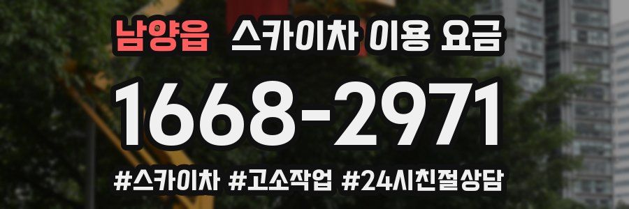 남양읍 스카이차 이용 요금
