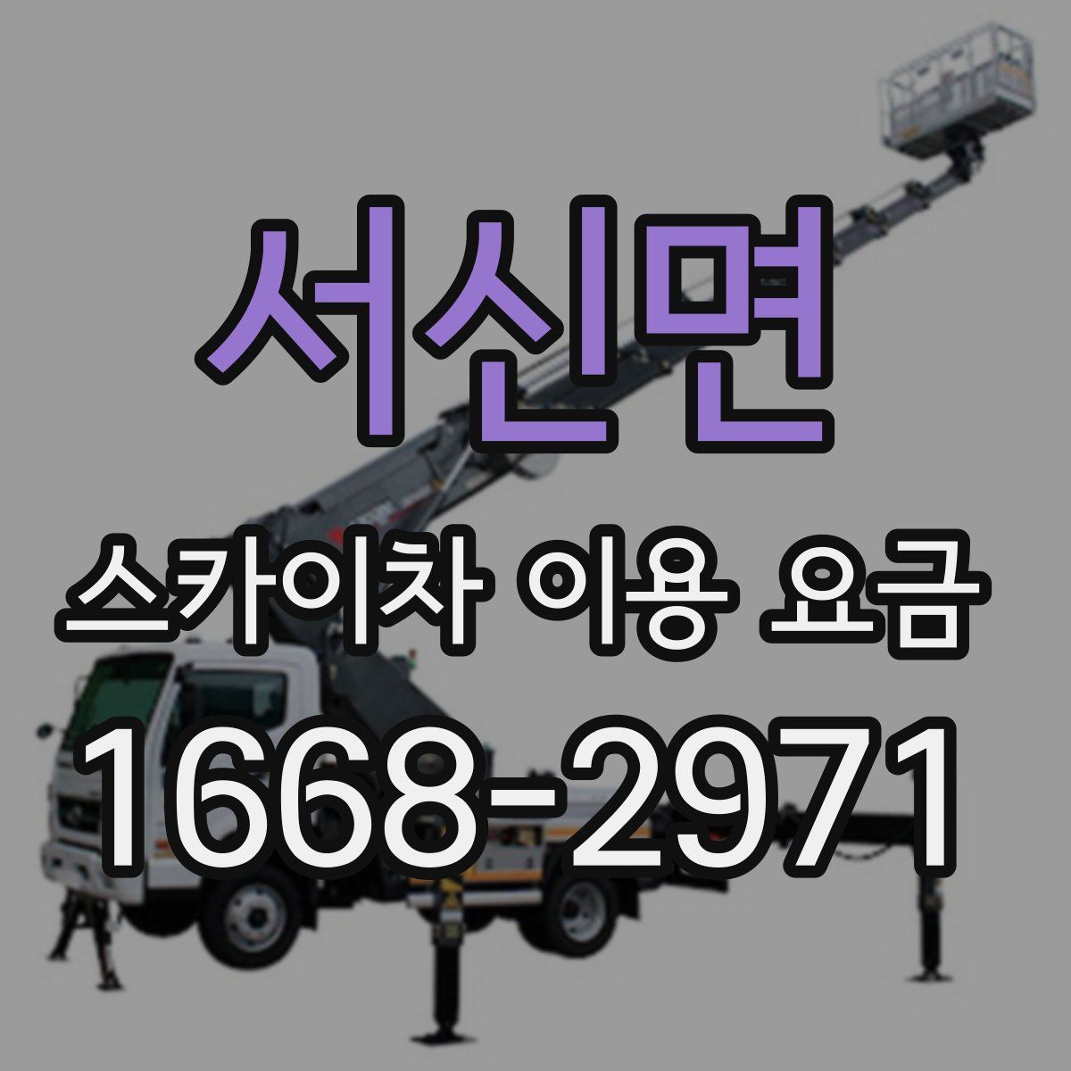 서신면 스카이차 이용 요금