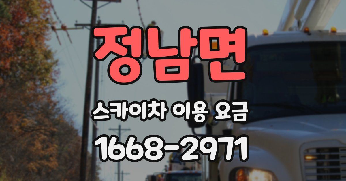 정남면 스카이차 이용 요금