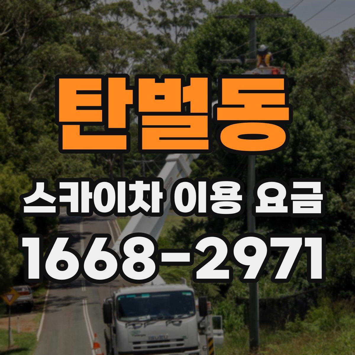 탄벌동 스카이차 이용 요금