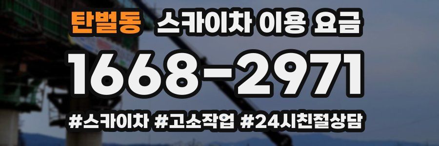 탄벌동 스카이차 이용 요금