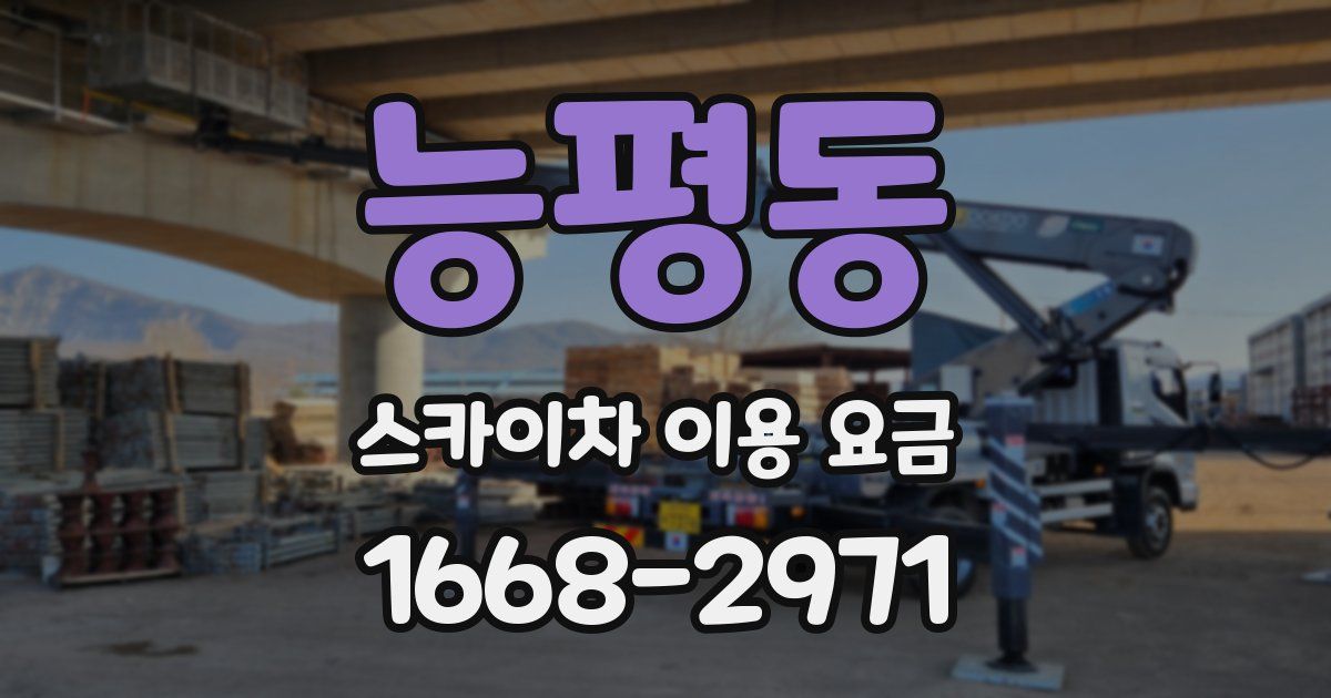 능평동 스카이차 이용 요금