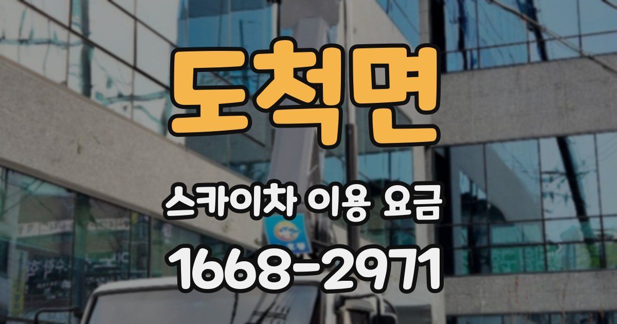 도척면 스카이차 이용 요금