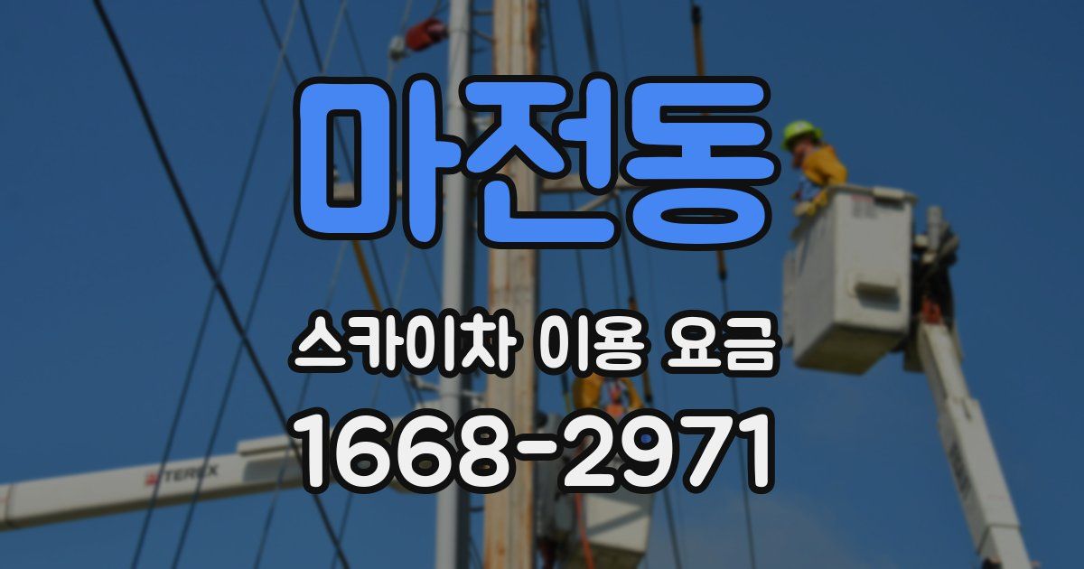 마전동 스카이차 이용 요금