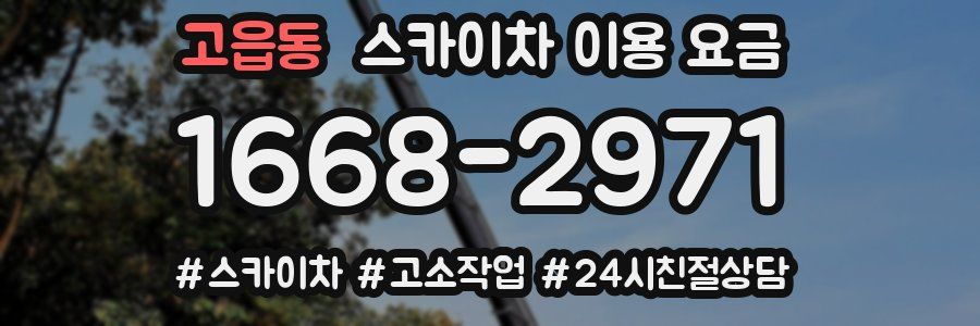고읍동 스카이차 이용 요금