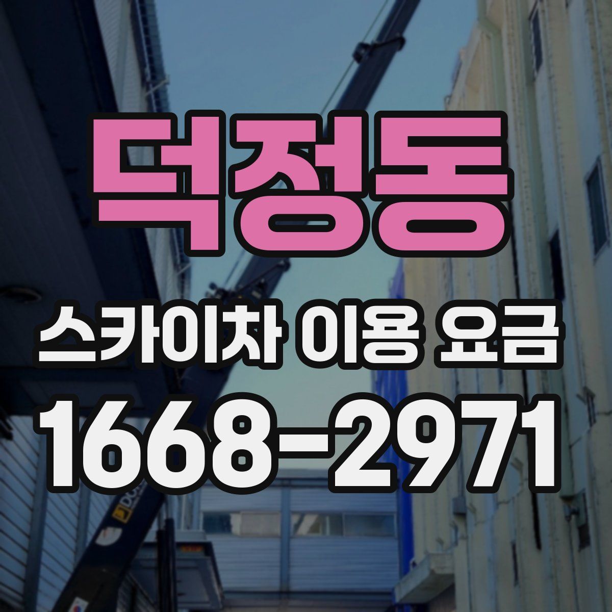 덕정동 스카이차 이용 요금