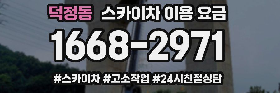 덕정동 스카이차 이용 요금