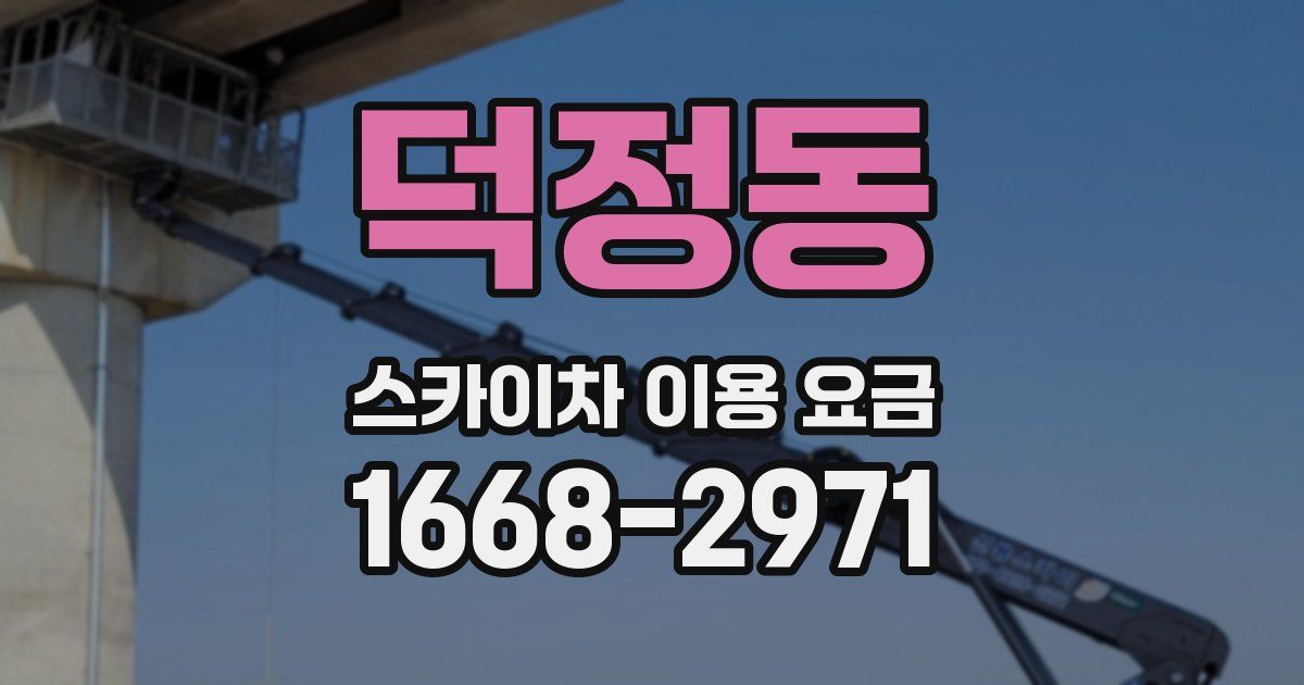 덕정동 스카이차 이용 요금