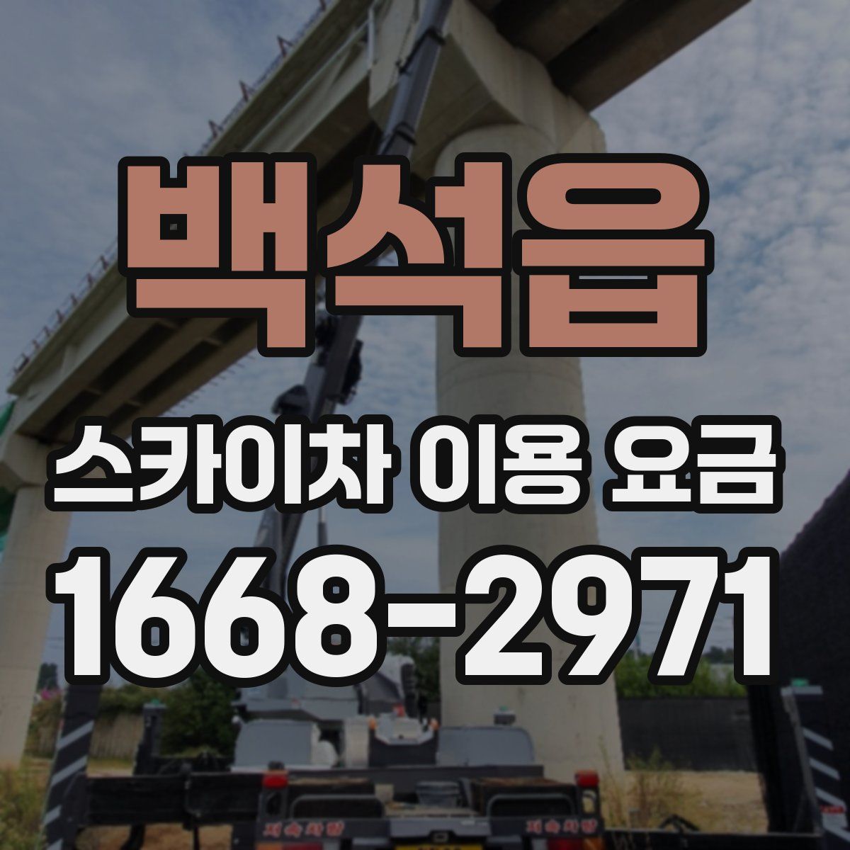 백석읍 스카이차 이용 요금