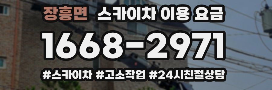장흥면 스카이차 이용 요금