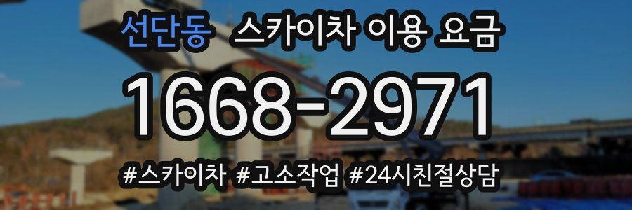 선단동 스카이차 이용 요금