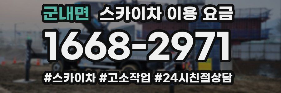 군내면 스카이차 이용 요금