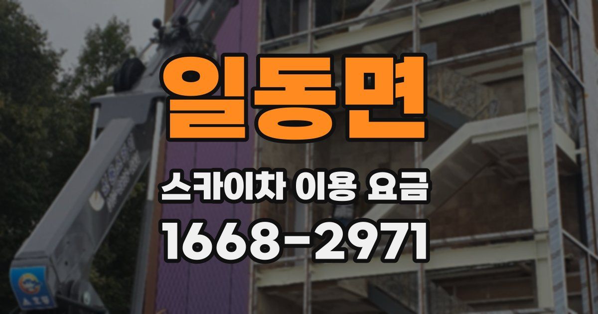 일동면 스카이차 이용 요금