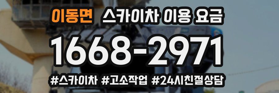 이동면 스카이차 이용 요금