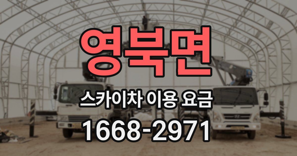 영북면 스카이차 이용 요금
