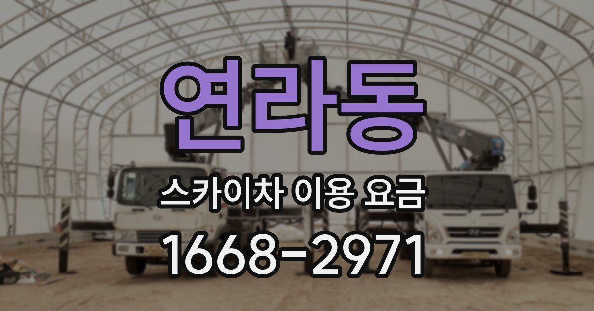 연라동 스카이차 이용 요금