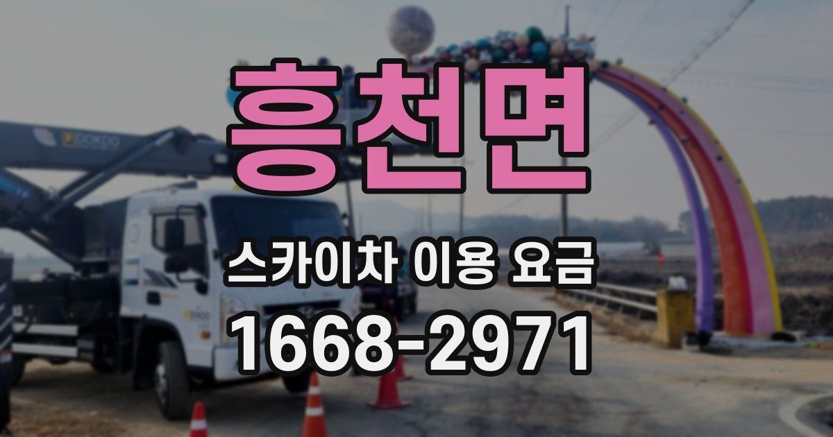 흥천면 스카이차 이용 요금