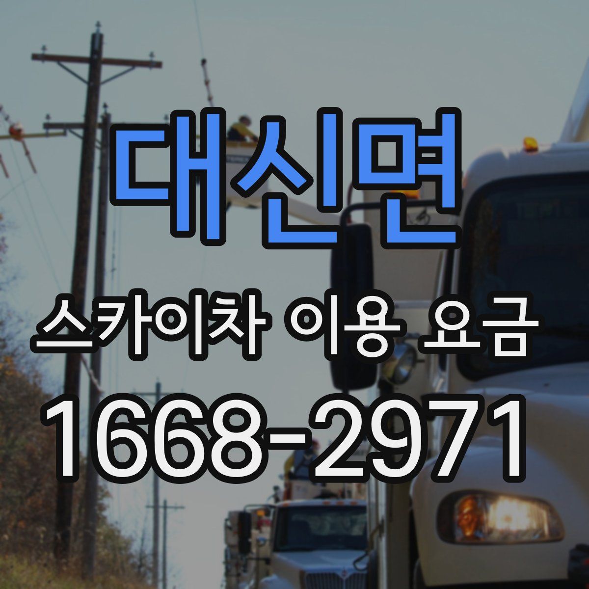 대신면 스카이차 이용 요금