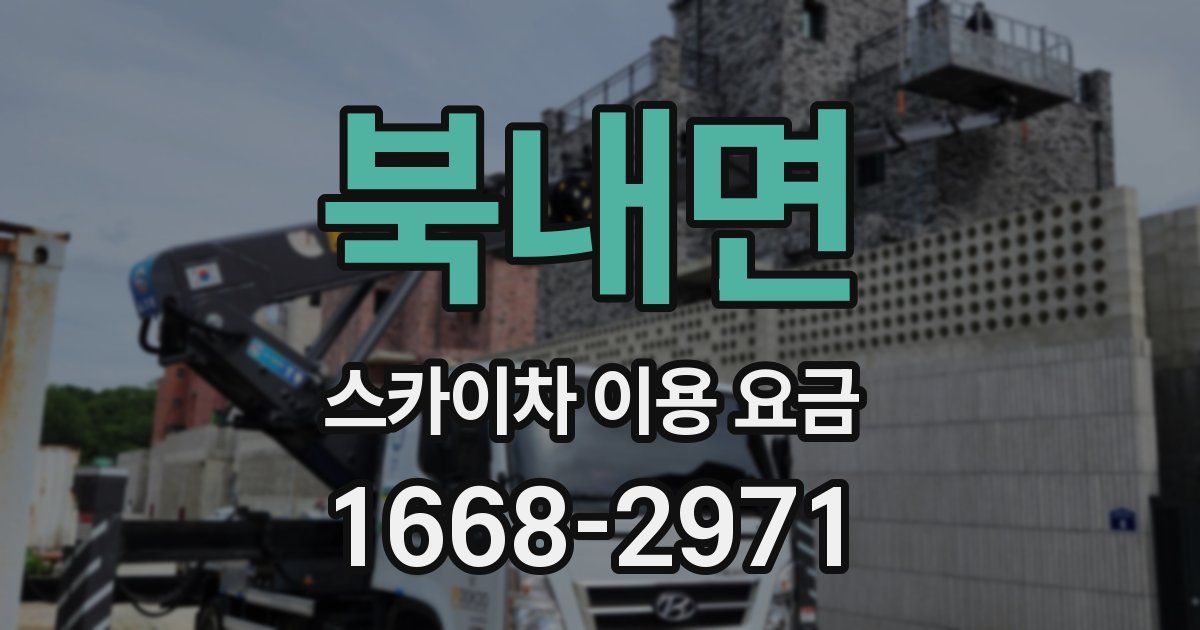 북내면 스카이차 이용 요금