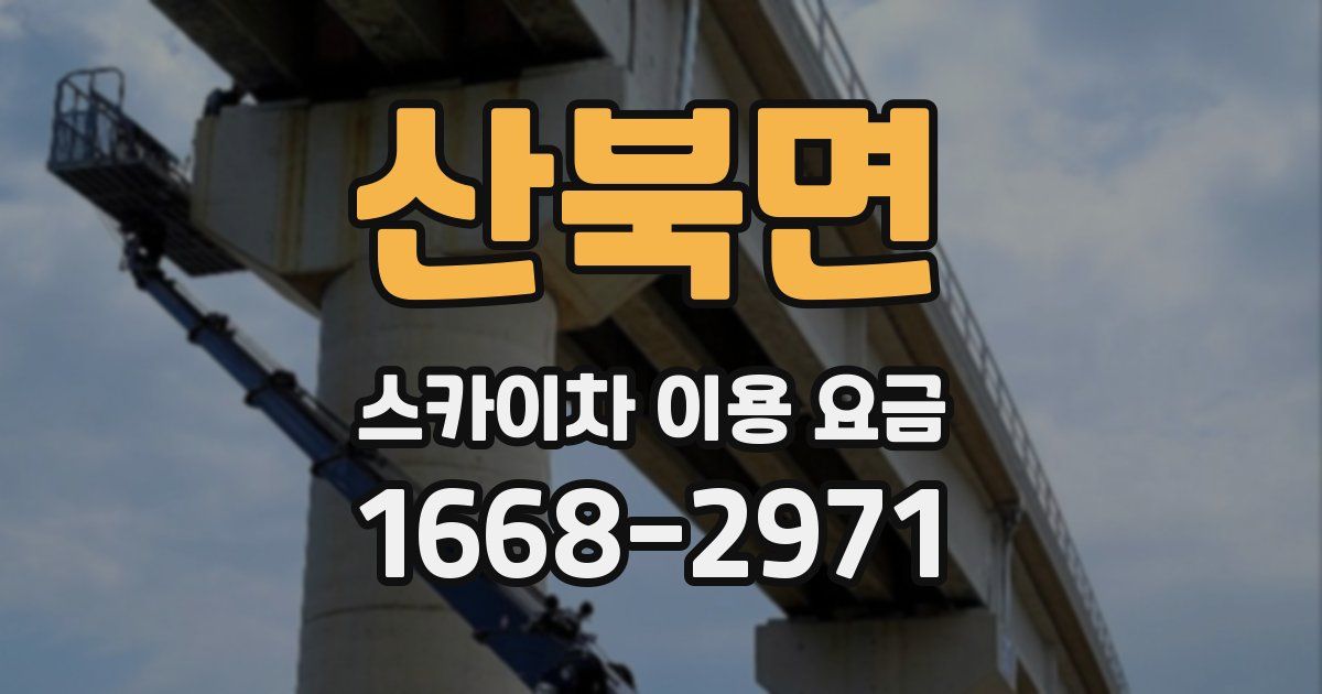 산북면 스카이차 이용 요금