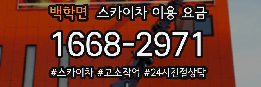 백학면 스카이차 이용 요금