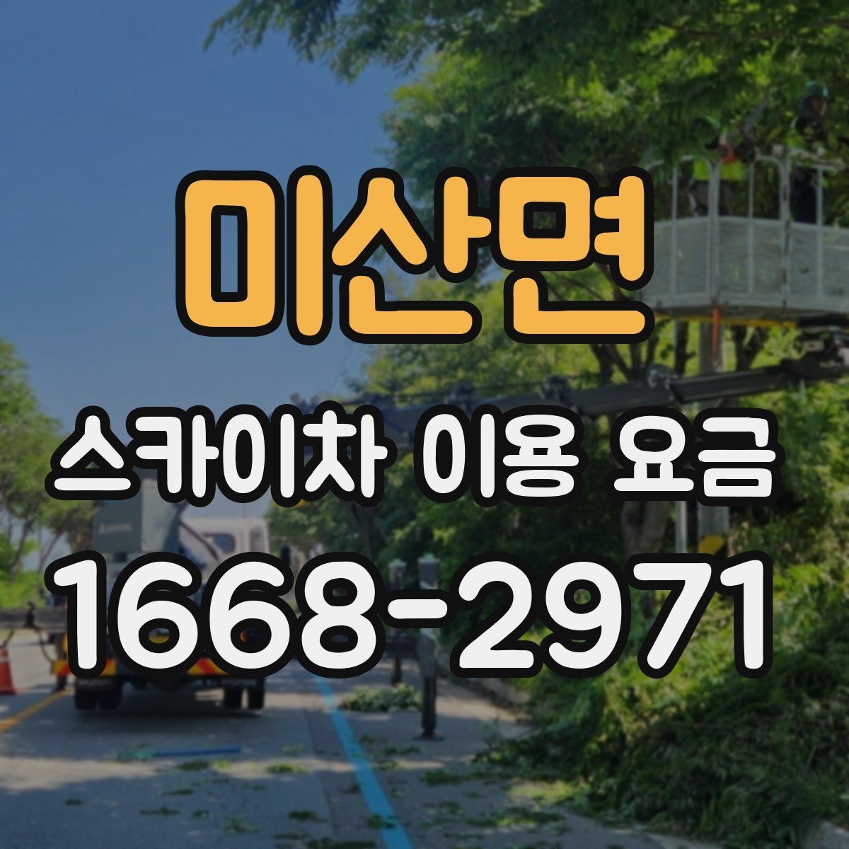 미산면 스카이차 이용 요금 알아볼 때 업체마다 다른 점
