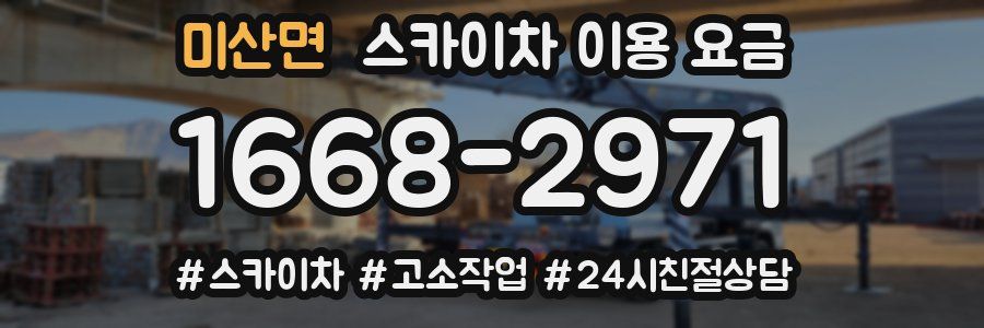 미산면 스카이차 이용 요금