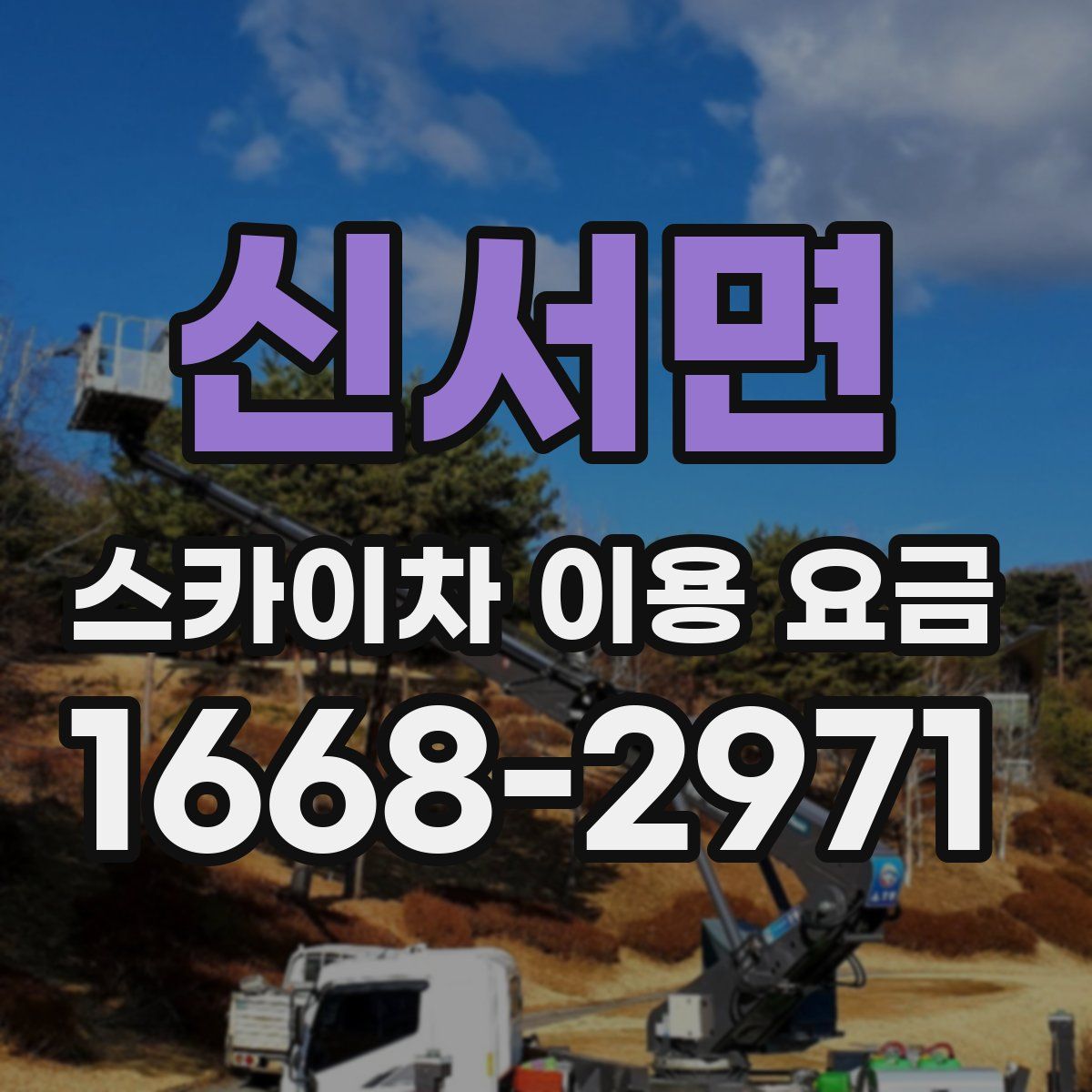 신서면 스카이차 이용 요금