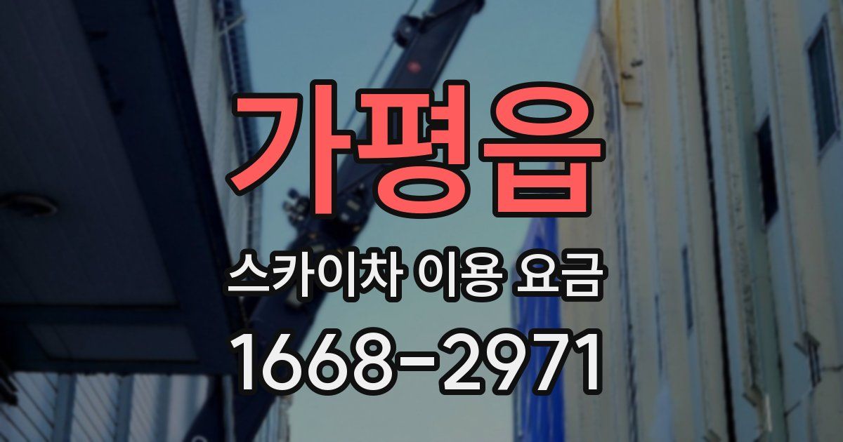 가평읍 스카이차 이용 요금