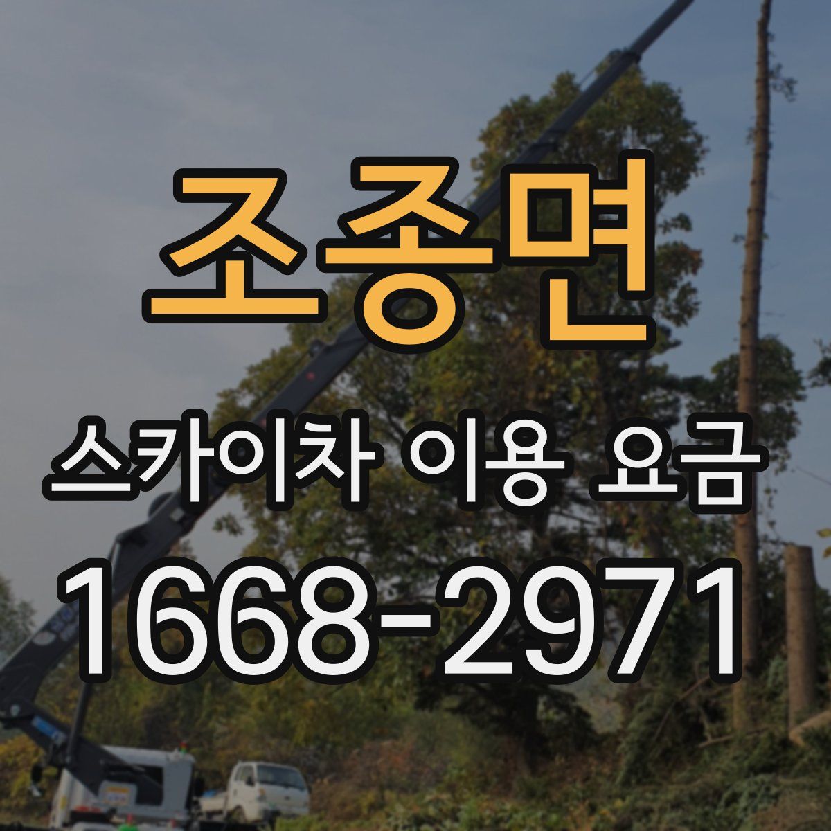 조종면 스카이차 이용 요금