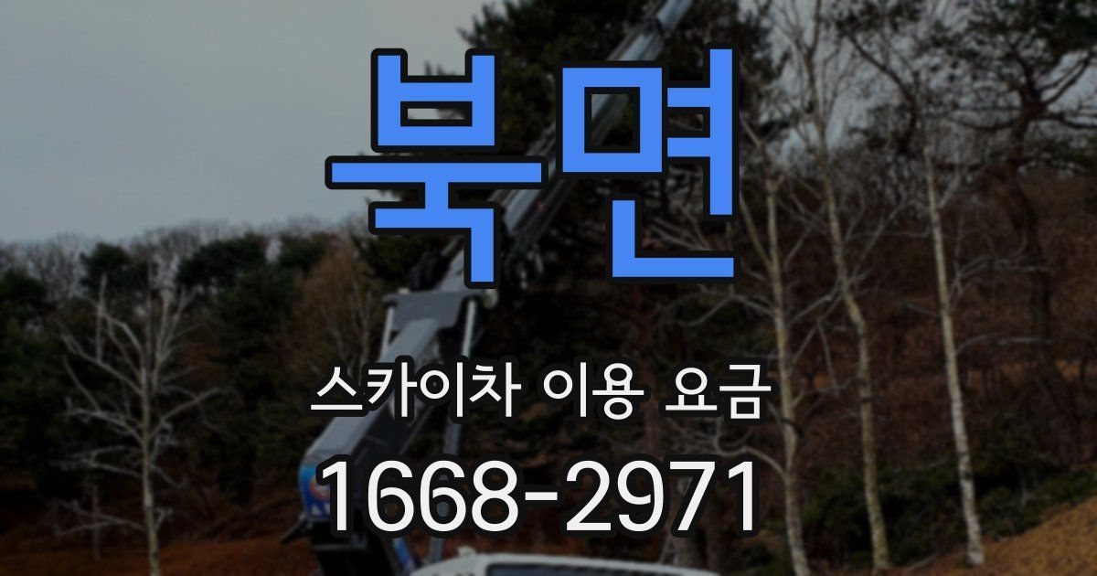 북면 스카이차 이용 요금