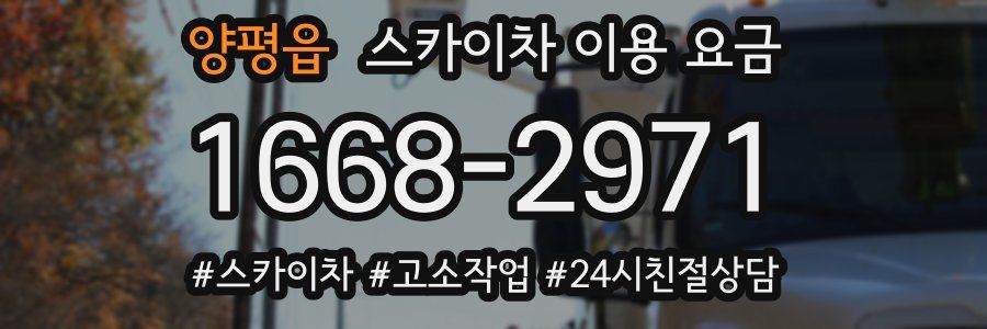 양평읍 스카이차 이용 요금