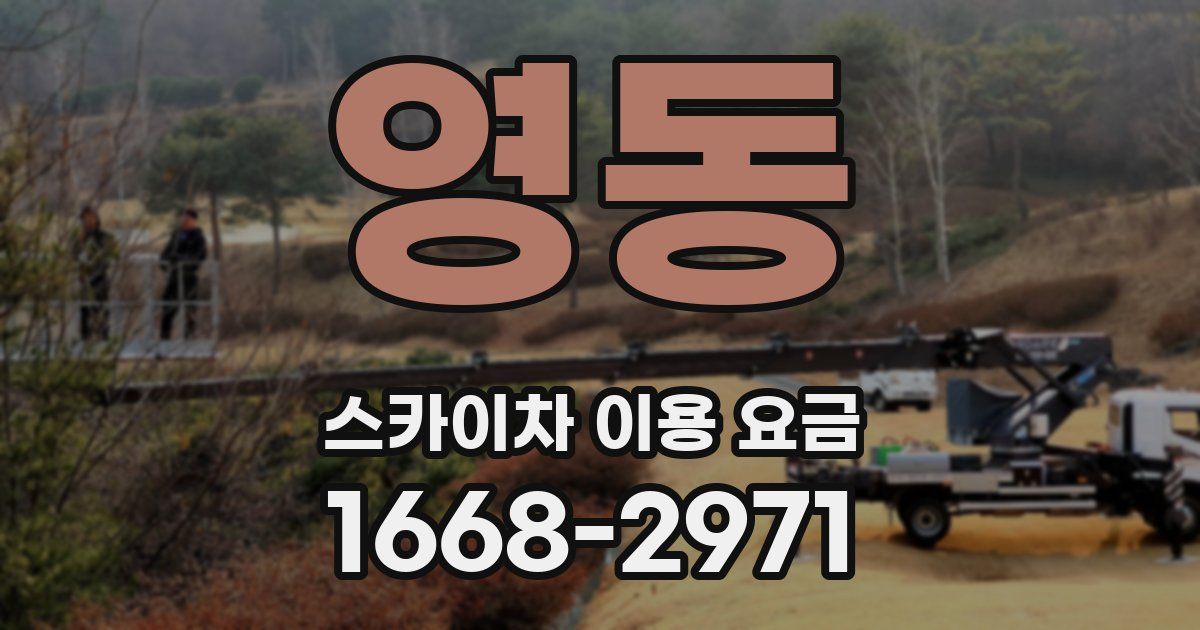 영동 스카이차 이용 요금