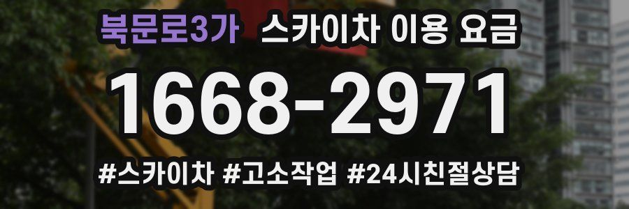 북문로3가 스카이차 이용 요금