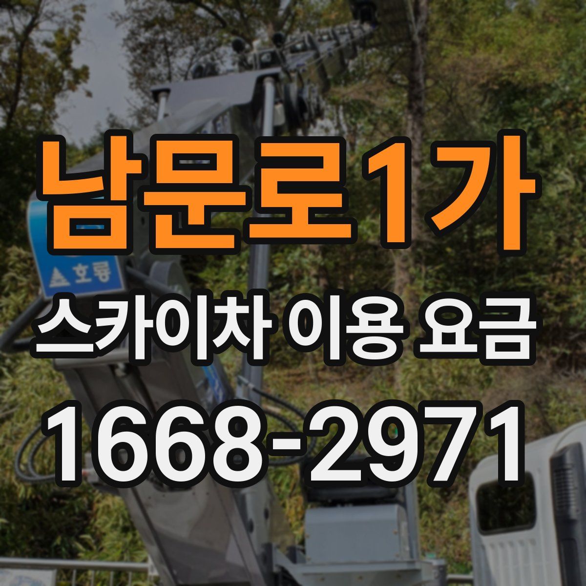 남문로1가 스카이차 이용 요금