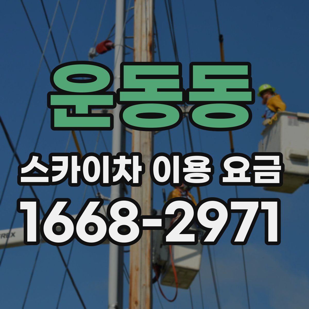 운동동 스카이차 이용 요금