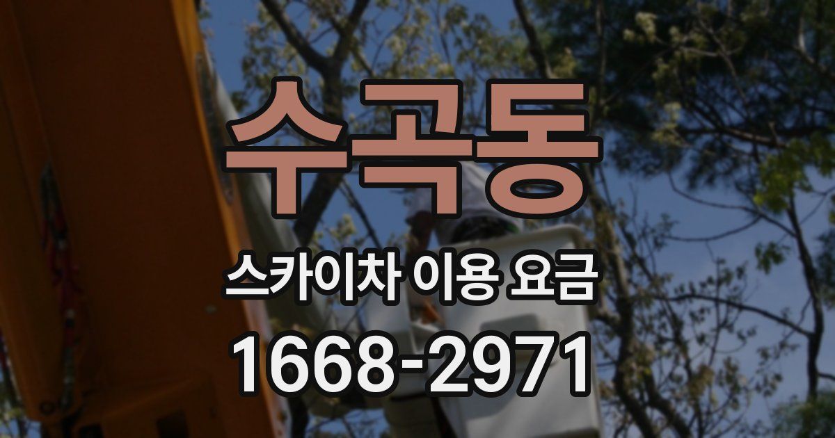 수곡동 스카이차 이용 요금