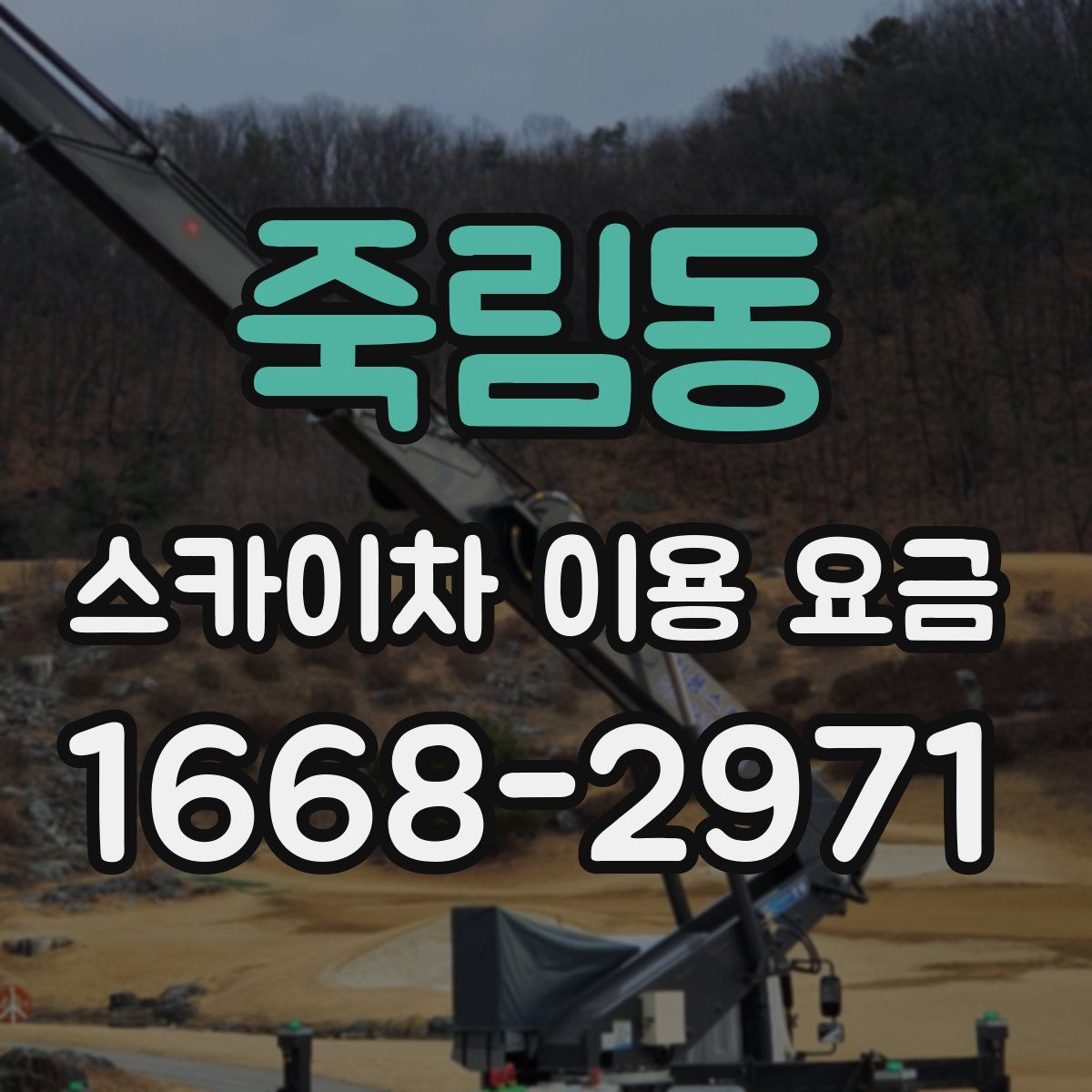죽림동 스카이차 이용 요금