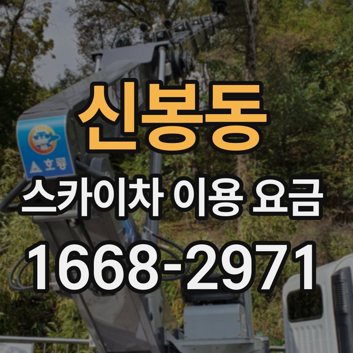 신봉동 스카이차 이용 요금