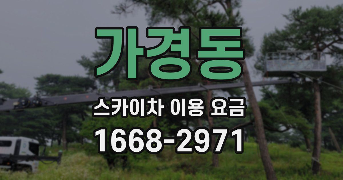 가경동 스카이차 이용 요금