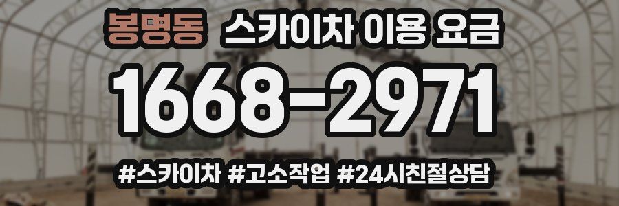 봉명동 스카이차 이용 요금
