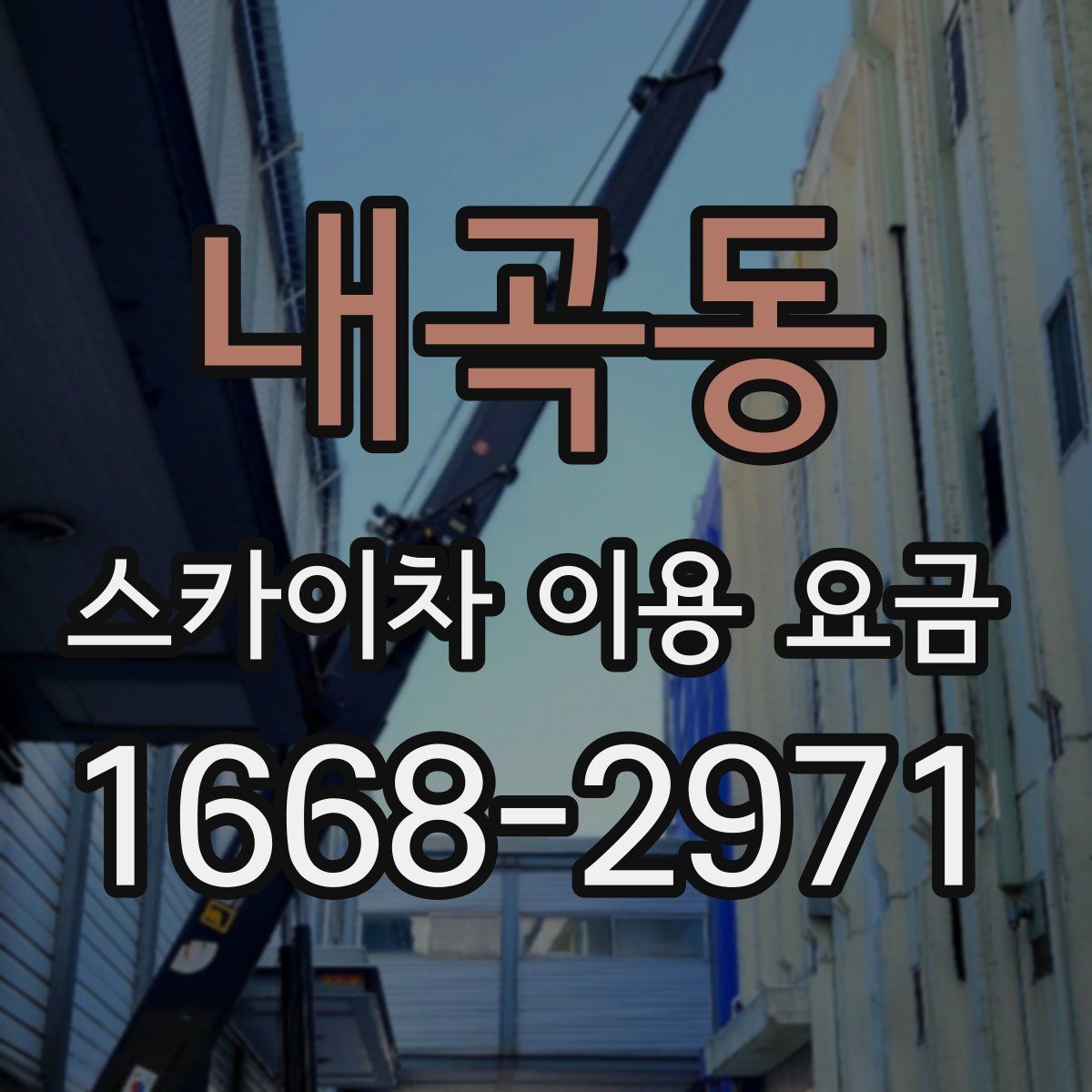 내곡동 스카이차 이용 요금