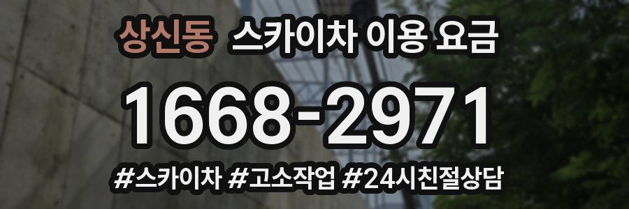 상신동 스카이차 이용 요금