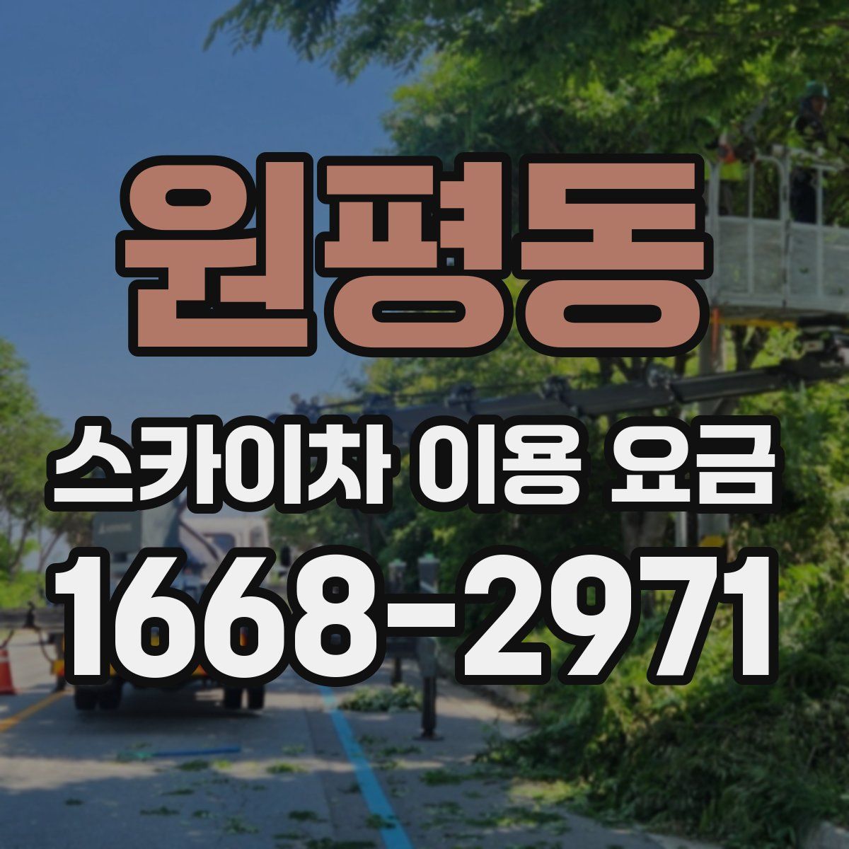 원평동 스카이차 이용 요금